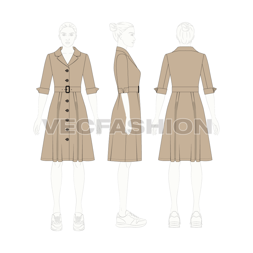 Womens Business Coat Dress