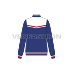 Women's Casual Jacket flat sketch, back view