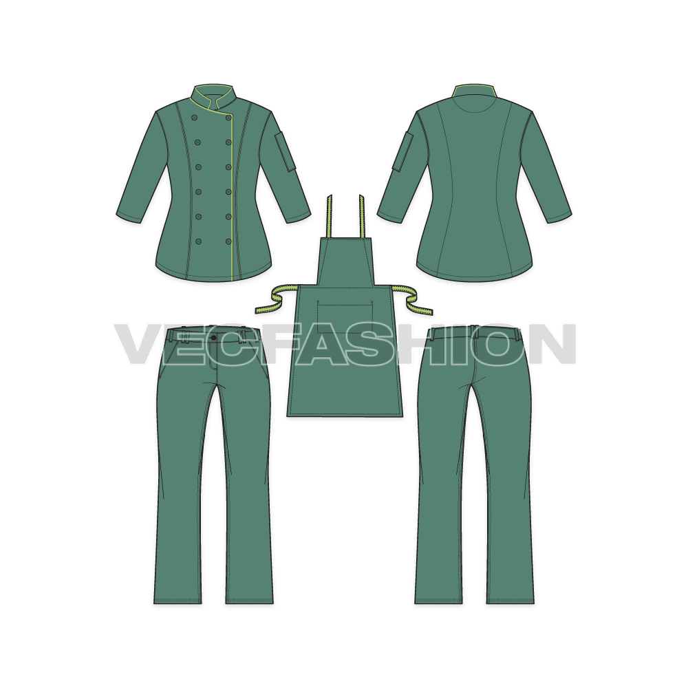 Women's Chef's Uniform Set