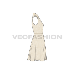 Women's Cotton Poplin Dress - VecFashion Women's Cotton Poplin Dress - VecFashion