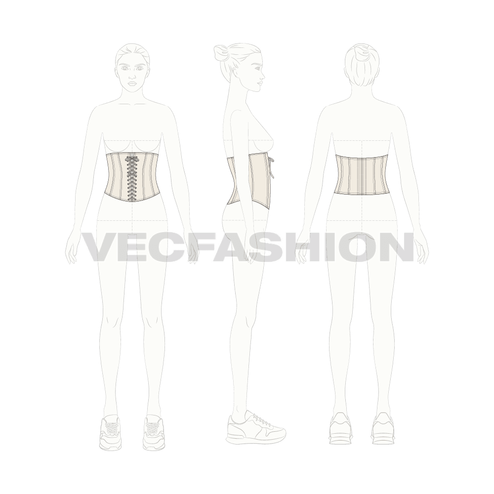 Women's V-shape Underwear Set - VecFashion