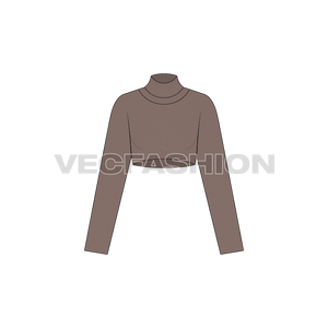 A vector template for Women's Knitted Arm Warmer Sweater. It is a small but cool piece to add to your wardrobe and for designers. They can download this and add their touch of creativity on it!
