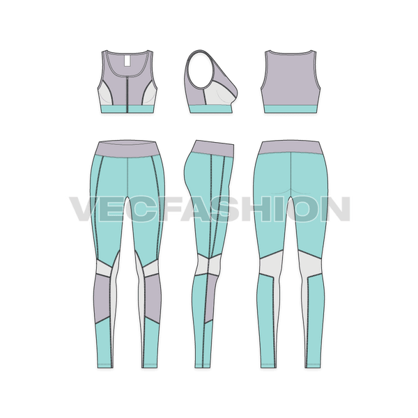 Women's Sports Bra and Shorts Set - VecFashion