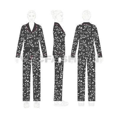 Womens Night Suit Pajama Set