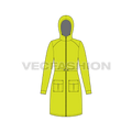 Women's Outerwear Jacket flat sketch, front view