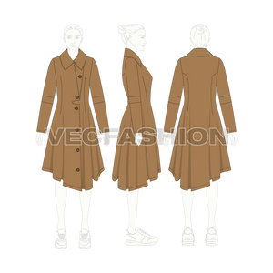 Womens Over-Sized Wool Coat