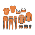 This fashion set is designed for Sport Enthusiasts, who made Running the aim of their life. It has various Full editable Vector Clothing Templates that are illustrated in Adobe Illustrator CS6. All the vectors are group separately, to give full control while editing or modifying them to suit your theme and colors. 