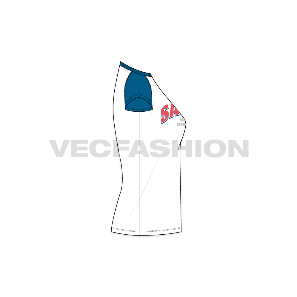 Nautical Inspired Sailing T-shirt vector fashion template