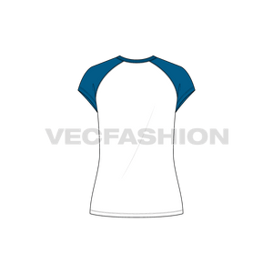 Nautical Inspired Sailing T-shirt vector fashion template back view