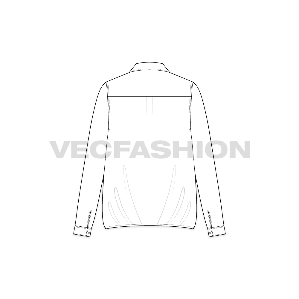 Women's Shirt with Elasticated Hem - VecFashion