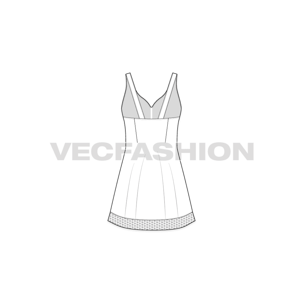 Short Dress Stroke Style Design Pack Vector Download