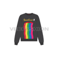 Womens snapchat sweatshirt flat sketch, front view