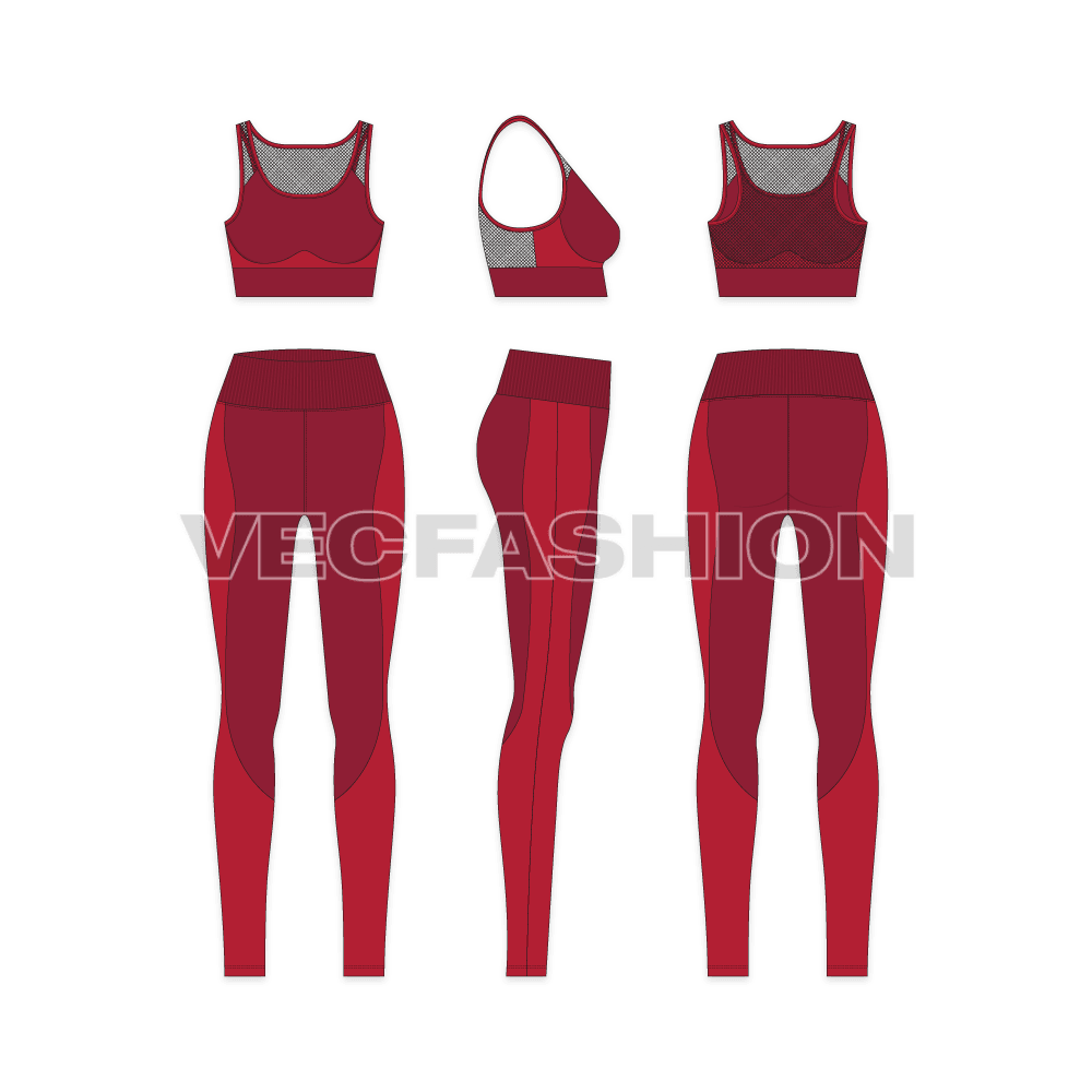 Women's Sport Mesh Suit - VecFashion