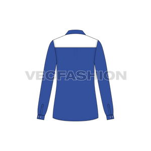 A simple and clean vector apparel template for Women's Sport Sailing Shirt.