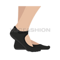 Womens sport socks flat sketch