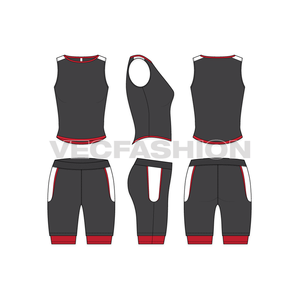 Women's Sports Bra and Shorts Set - VecFashion