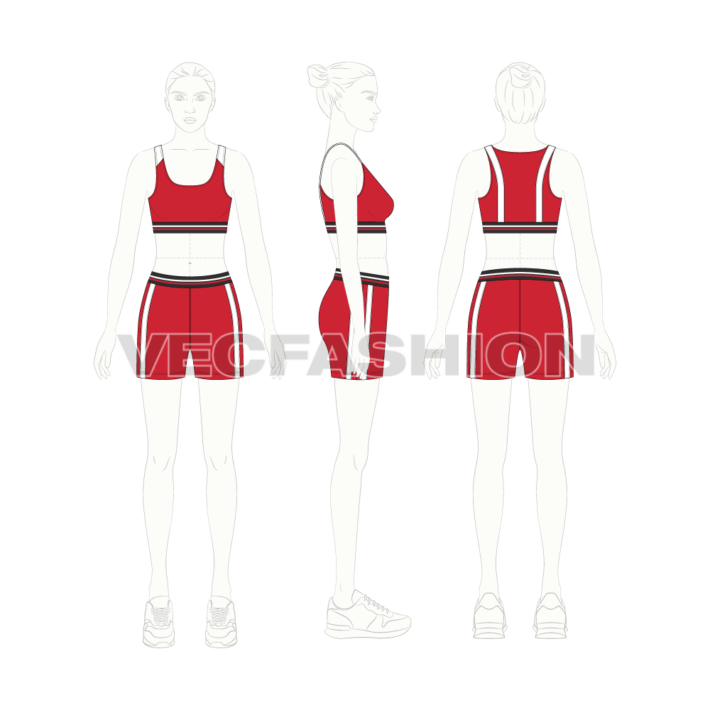 Women's Sports Bra and Sport Shorts - VecFashion