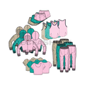 A few handpicked items from our Best Selling products used for Sportswear and related design projects. This fashion set have Flat Templates which are commonly used for Running, Training, Active and Fitness Wear Products. 