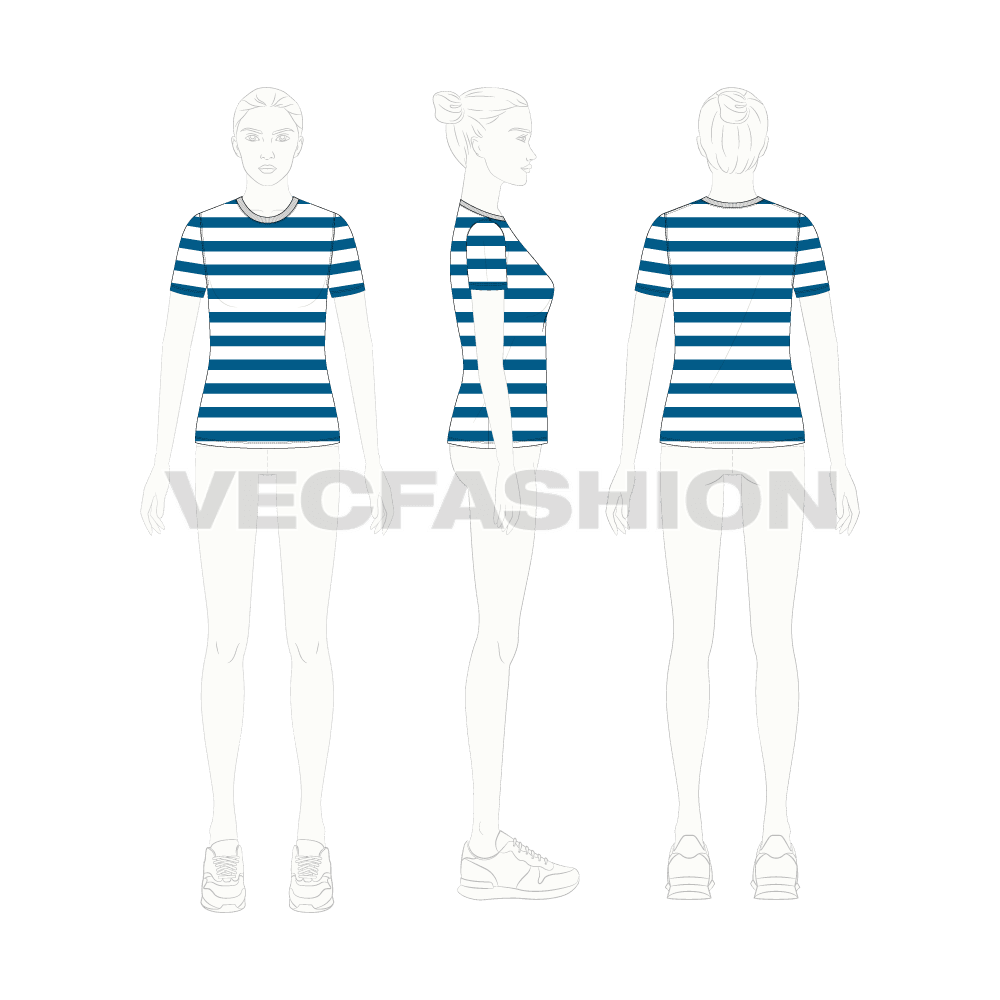 Womens Striped T-Shirt