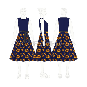 Womens Sunflower Dress