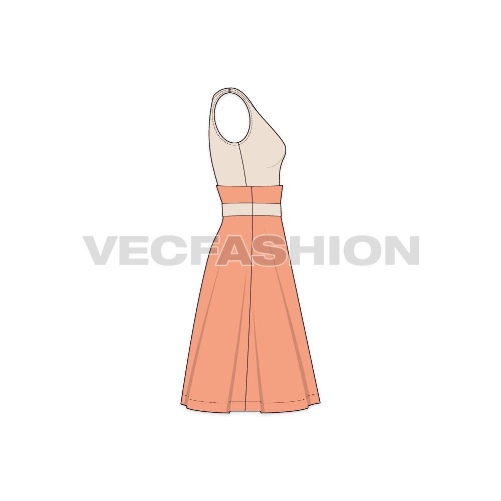 Women's Printed Wear Large Swing Dress (Black, XL) on eBid