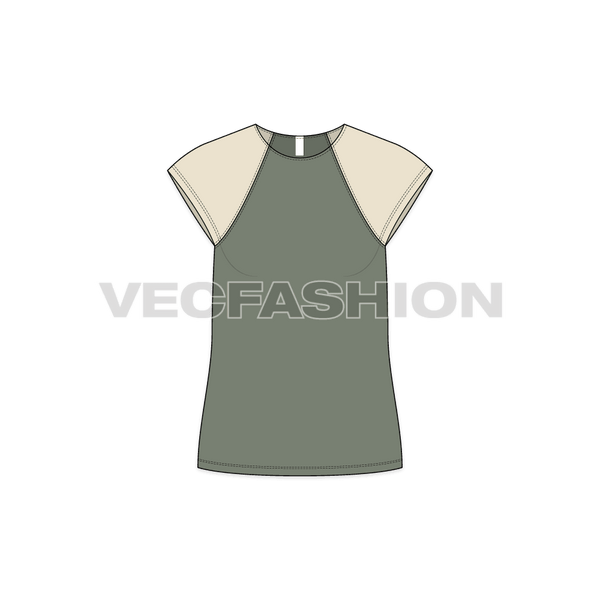 Ladies t hot sale shirt template