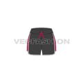 Womens tech vector shorts flat sketch, front view