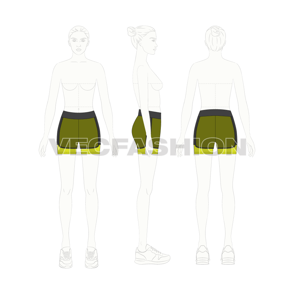Womens Vector Gym Shorts