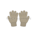 Womens winter gloves flat sketch