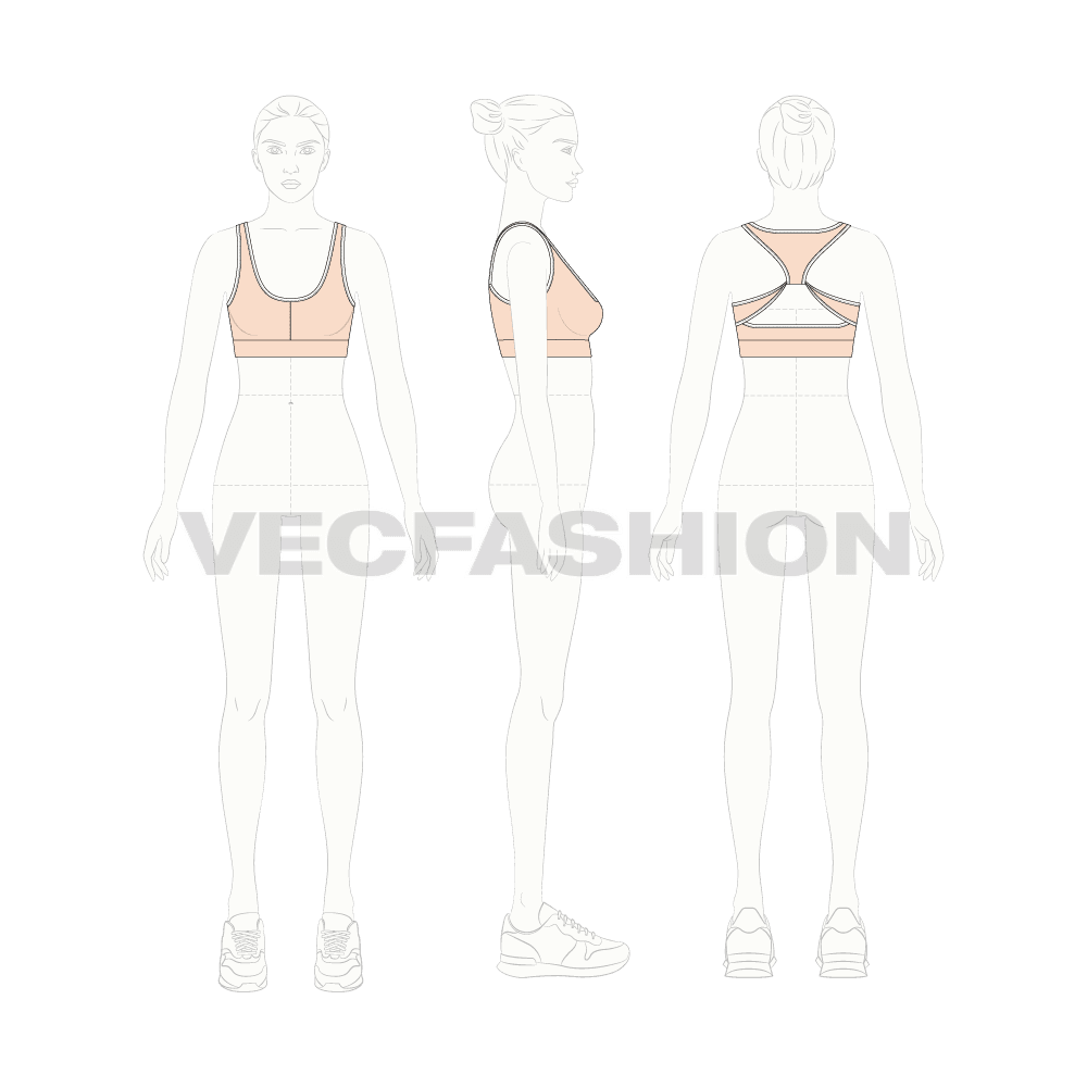 Women's Workout Bra - VecFashion